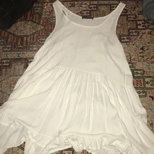 White flowy dress